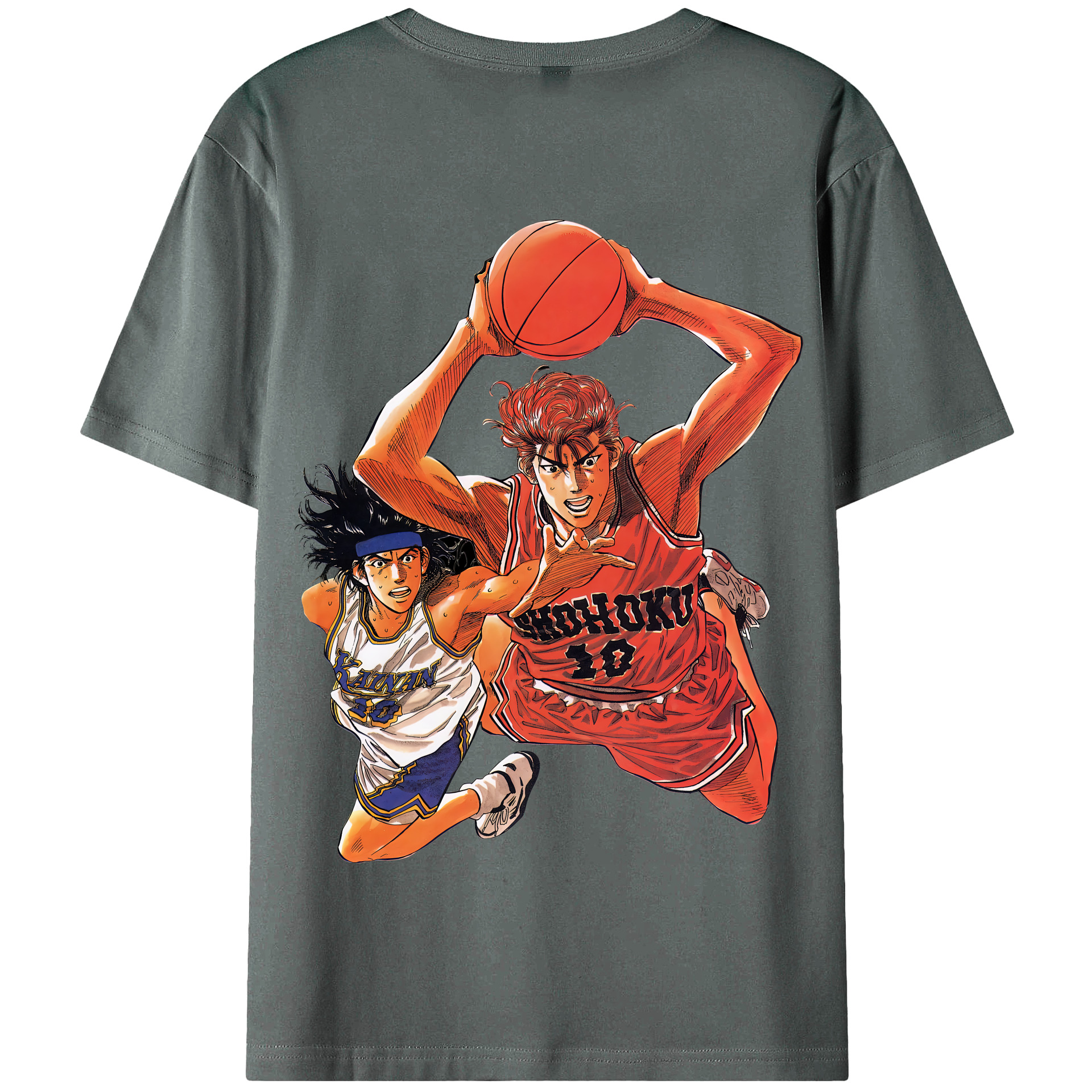 SLAM DUNK／スラムダンク 綿100％半袖Tシャツ（背面プリント）